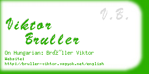 viktor bruller business card